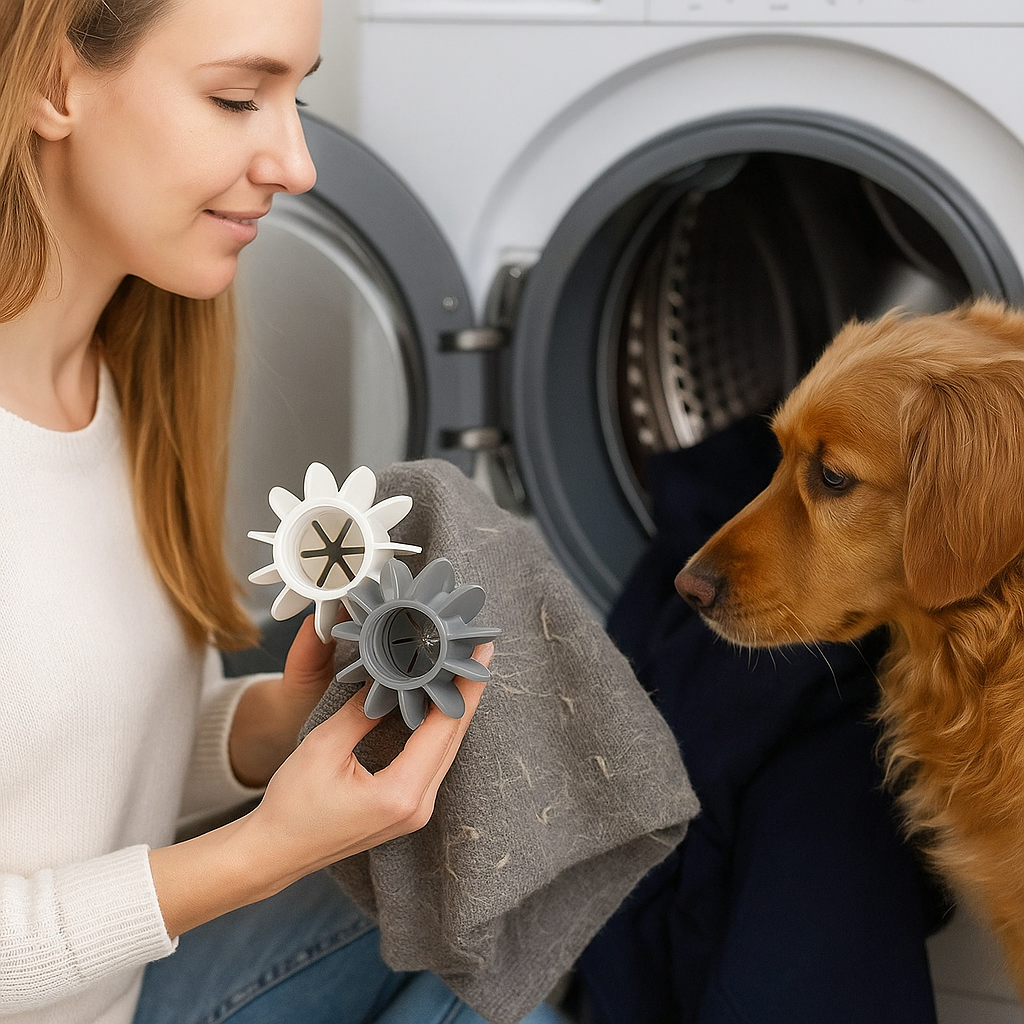 Pawfect Wash Discs pet hair remover for laundry – reusable discs to keep clothes and bedding fur-free