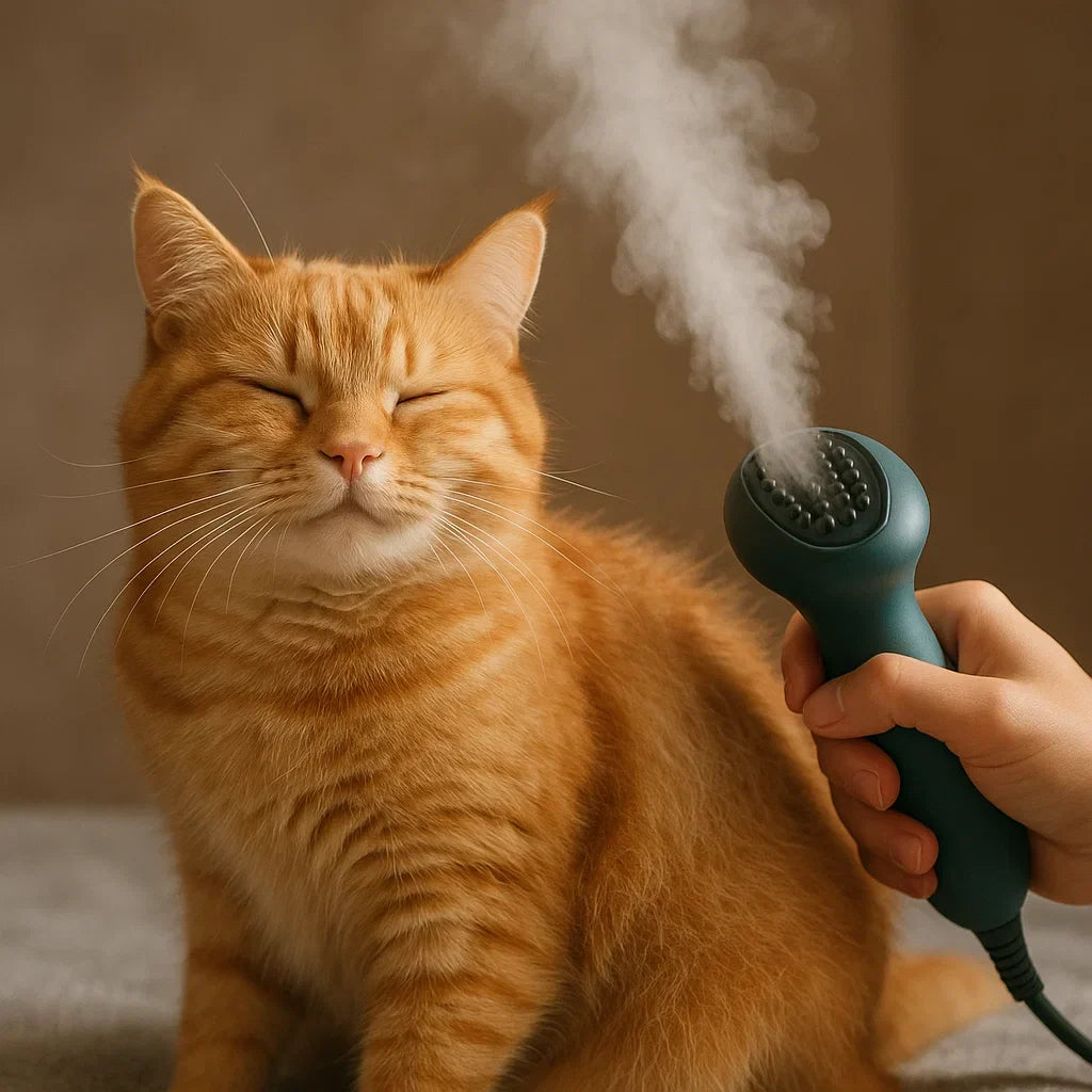 Shedding Season Survival: How the SheddLess Steam Groomer Controls Pet Hair, Hydrates & Soothes